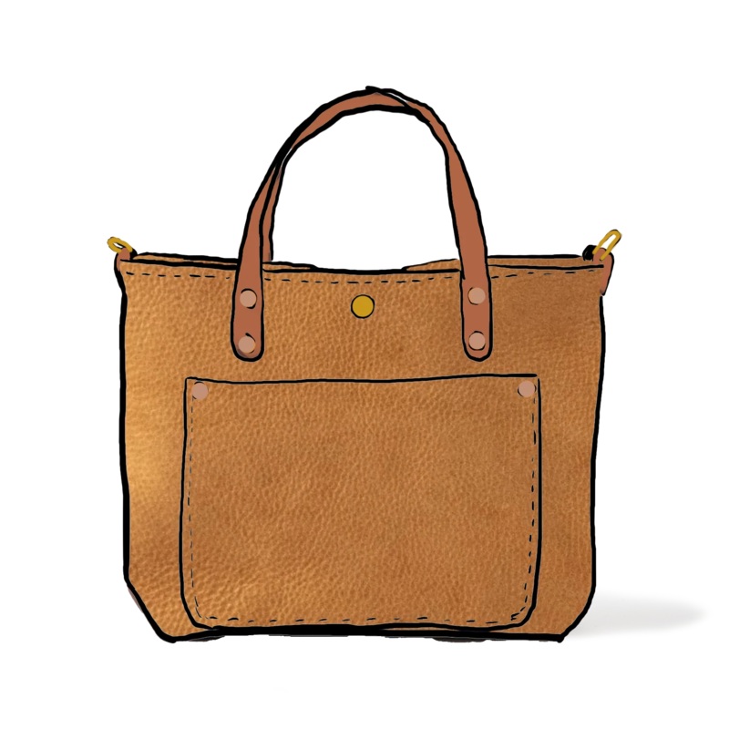 Italian Tan Mini Travel Tote