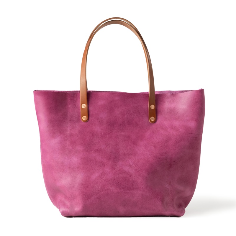 Pink Bulldog East West Tote