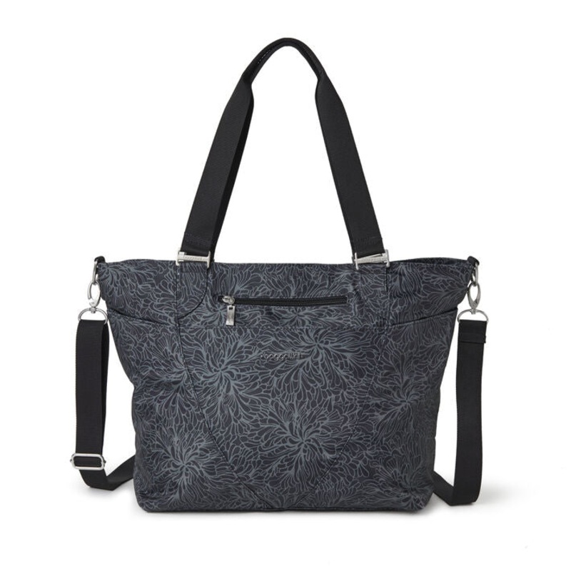 Baggallini Avenue Tote - Midnight Blossom Print