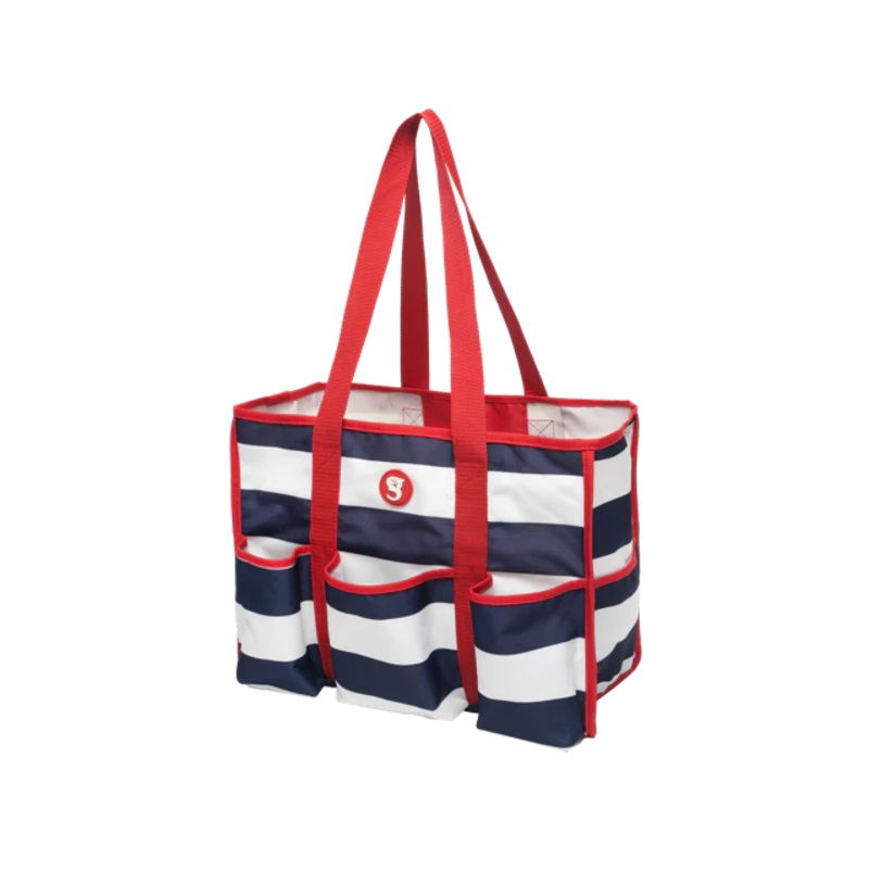 Geckobrands Gecko 8 Pocket Tote - Red/White/Blue