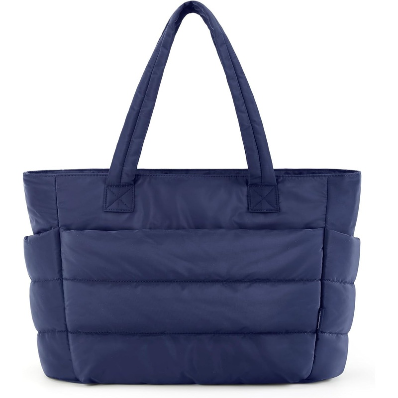 Lightweight Puffy Tote Bag for Women Quilted Shoulder Bag