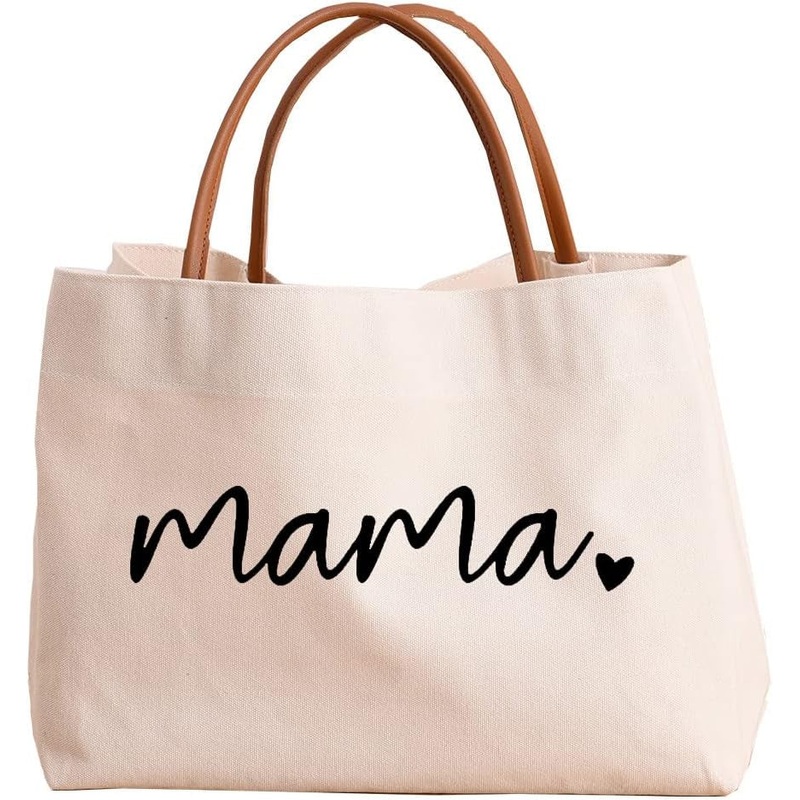 Stylish Canvas Tote Bag With Phone Pocket & Snap Closure for Hospital, Shopping, Travel