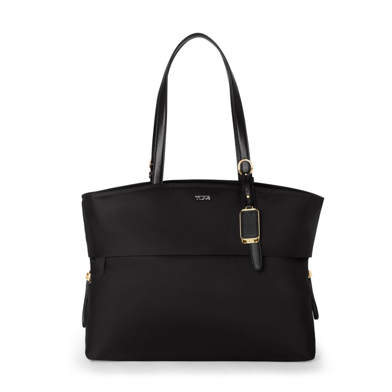 Tumi VOYAGEUR Cam Large Tote - Black/Gold