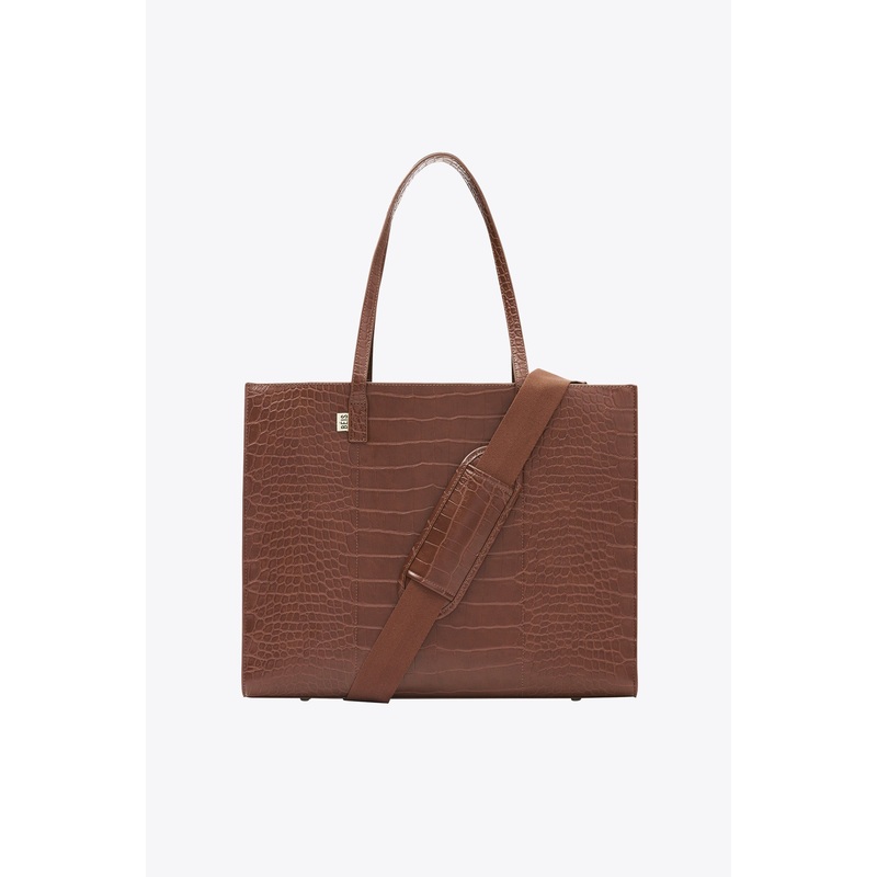 Resale The Large Work Tote in Maple Croc