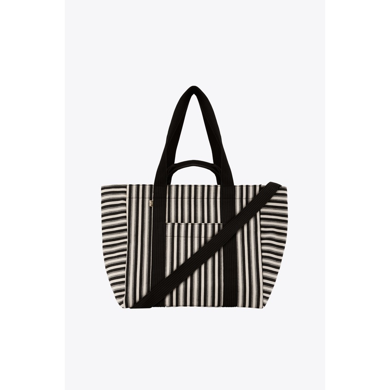 Resale The Vacation Tote in Black Stripe