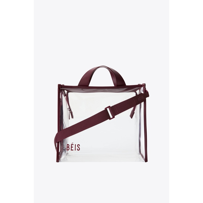 The Stadium Tote in Burgundy