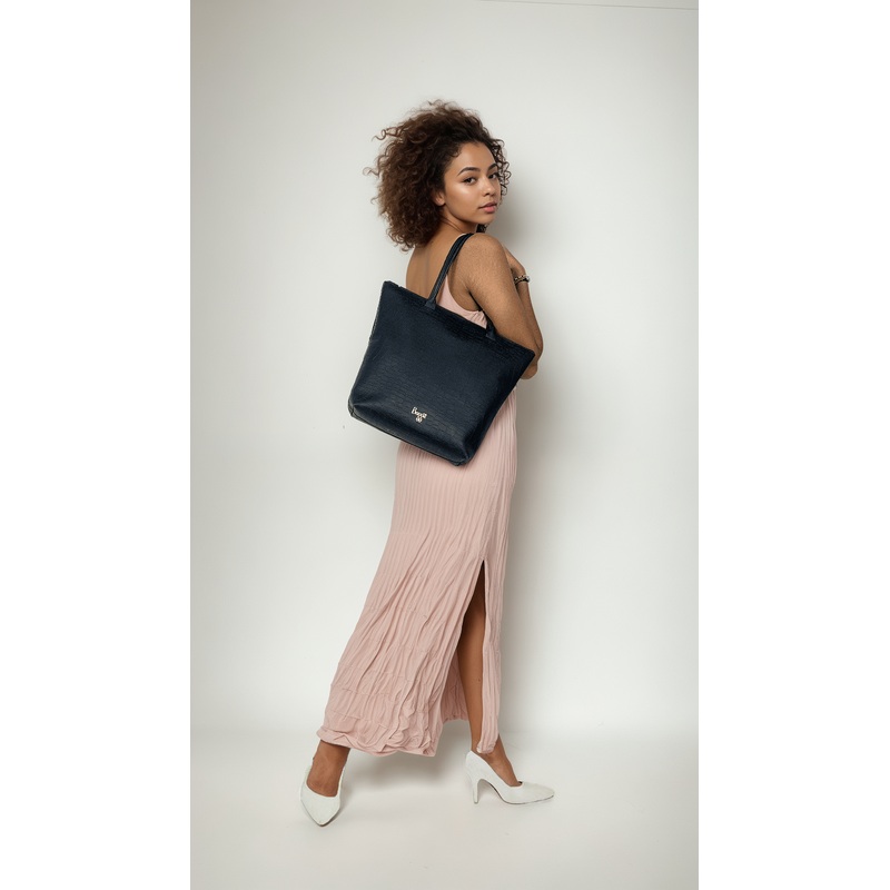 Barcelona Blue Large Tote Bags