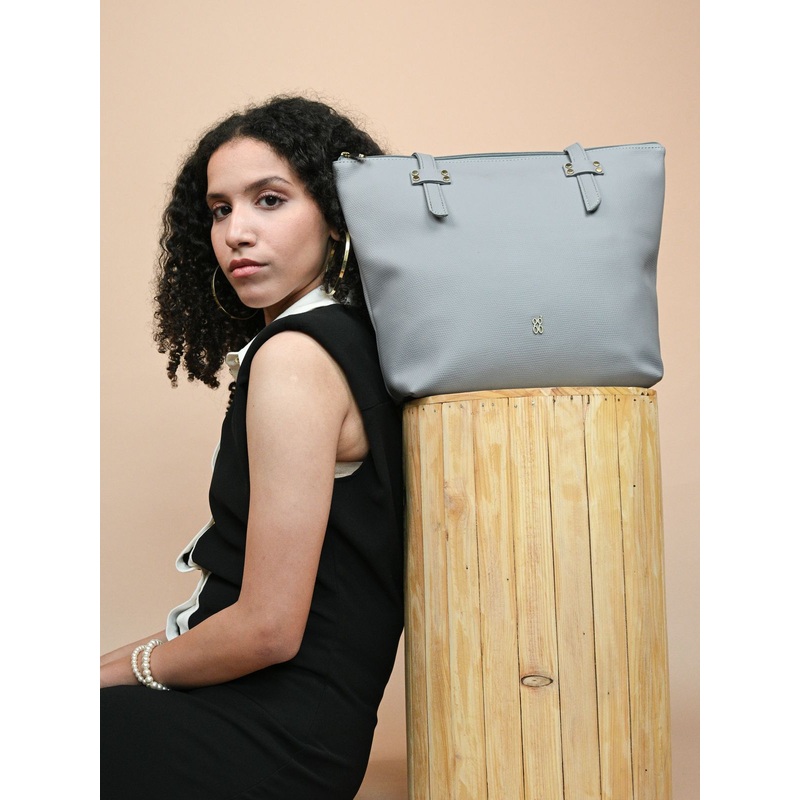 Clear Blue Large Tote Bag