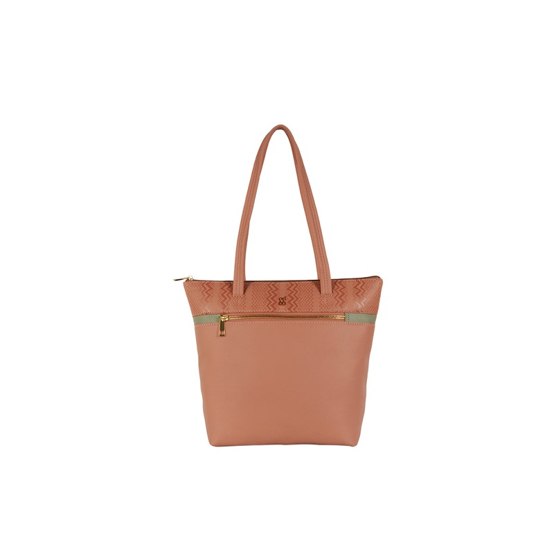 Distich Pink Medium Tote Bags