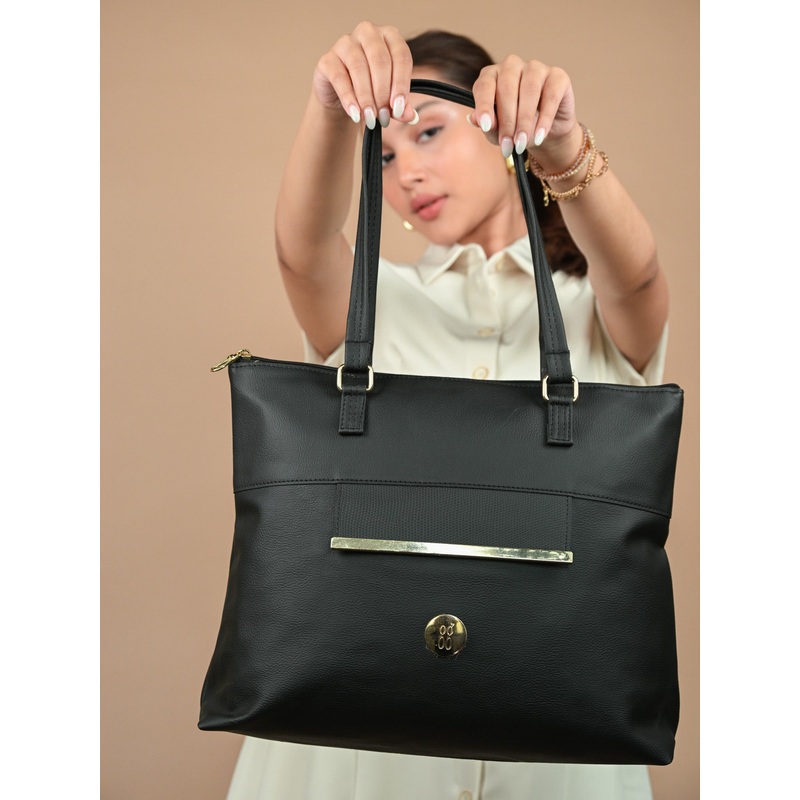Inosuke Black Large Tote Bags-1