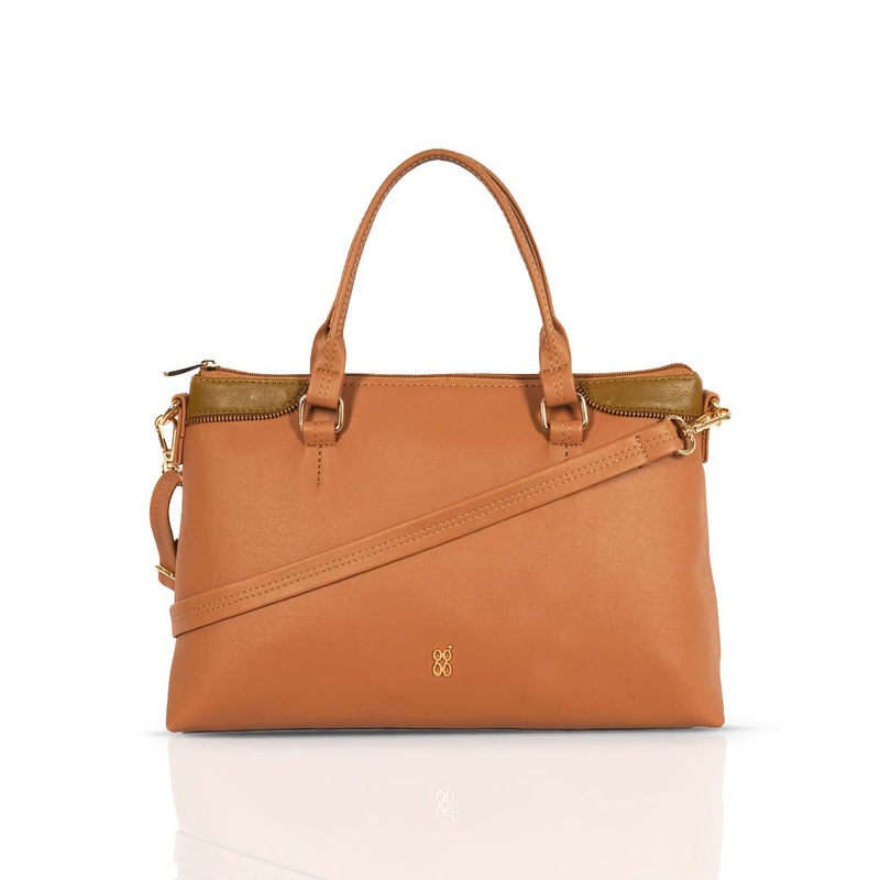 Lany Beige Medium Tote Bag