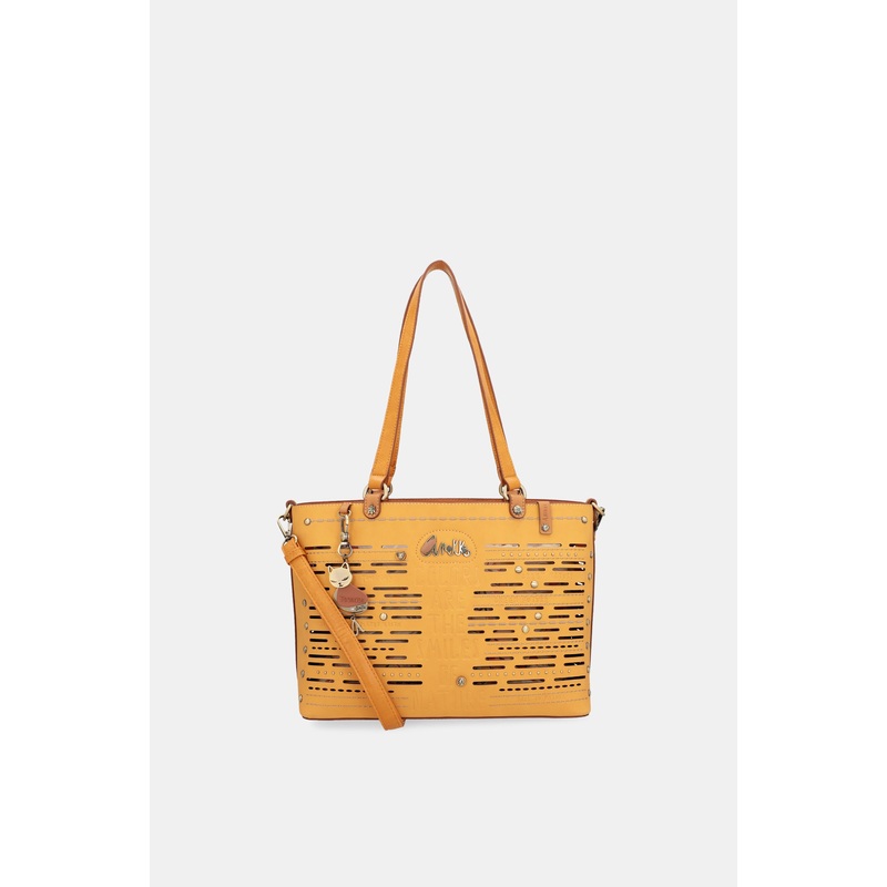 Nature Pachamama ochre large tote bag
