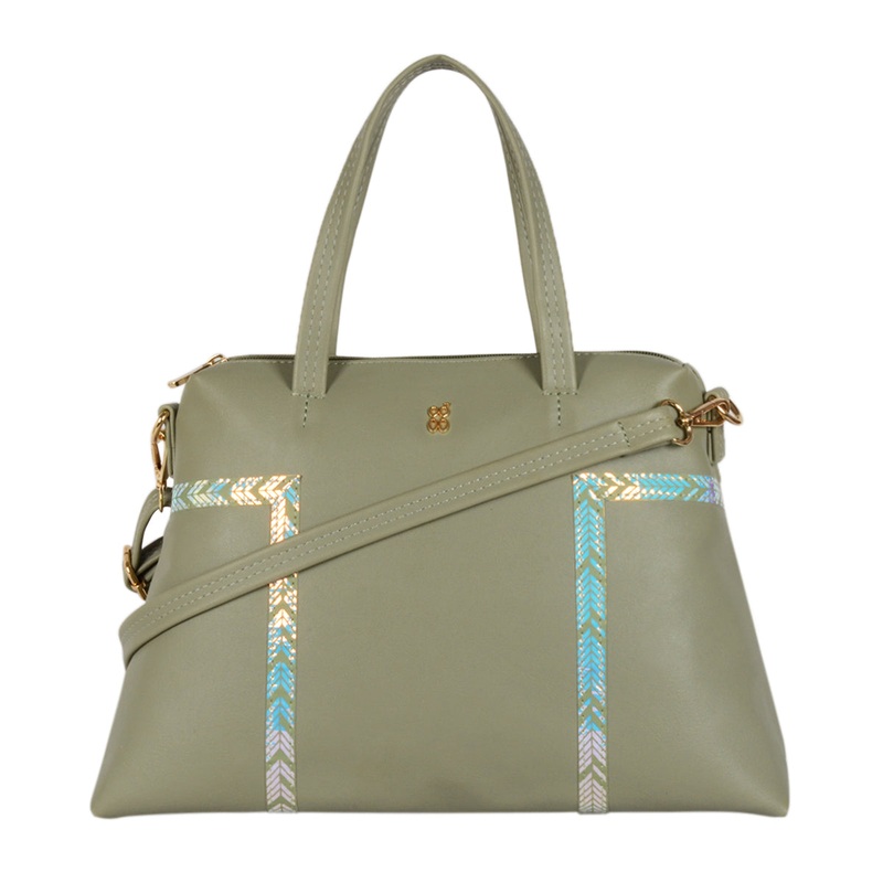 Purpy 3T5 Green Medium Tote Bags