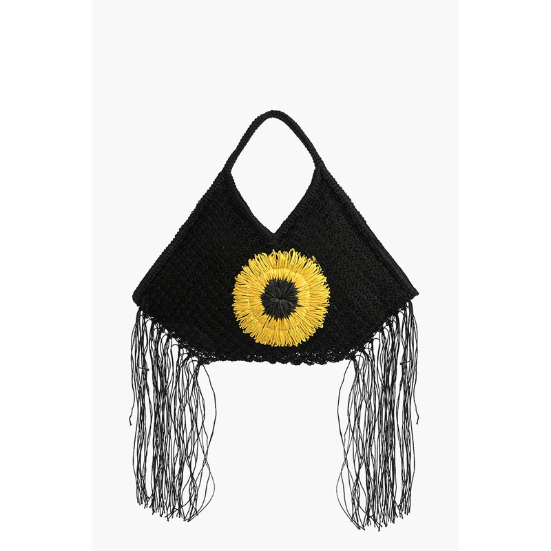 Sunflower Macrame Tote