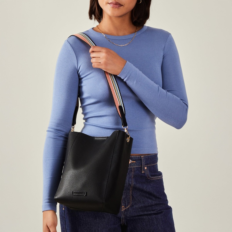 Black Faith Bucket Bag
