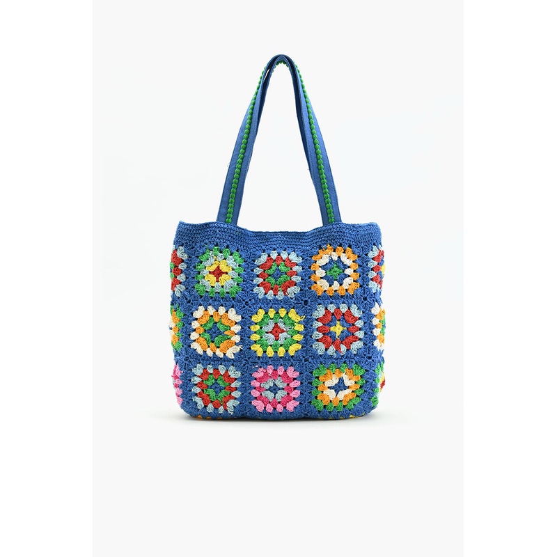 Blue Handmade Crochet Bags - Sustainable Fashion