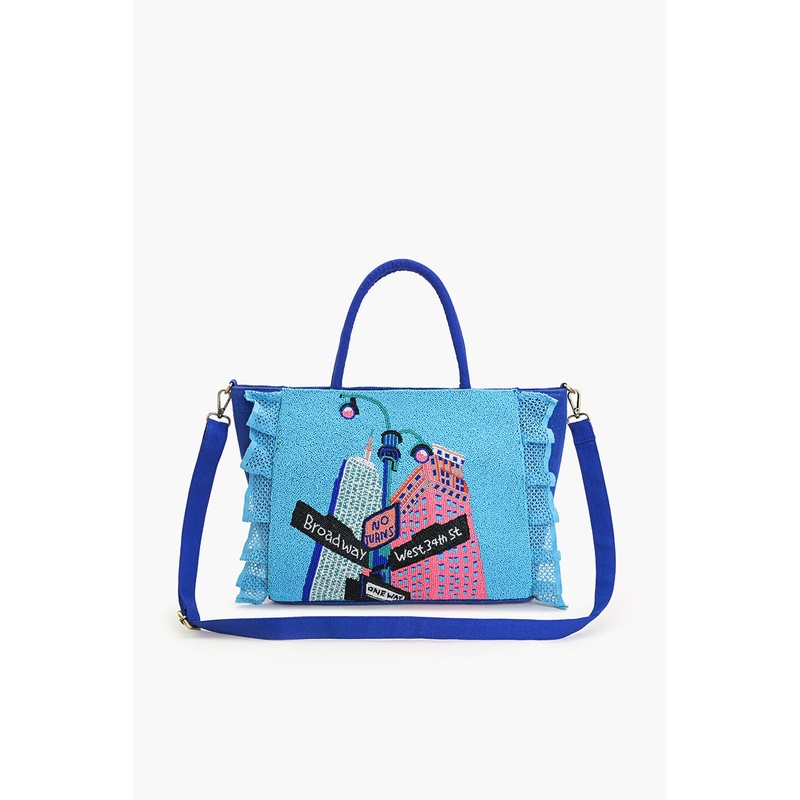 Broadway Nights Beaded Beach Bag
