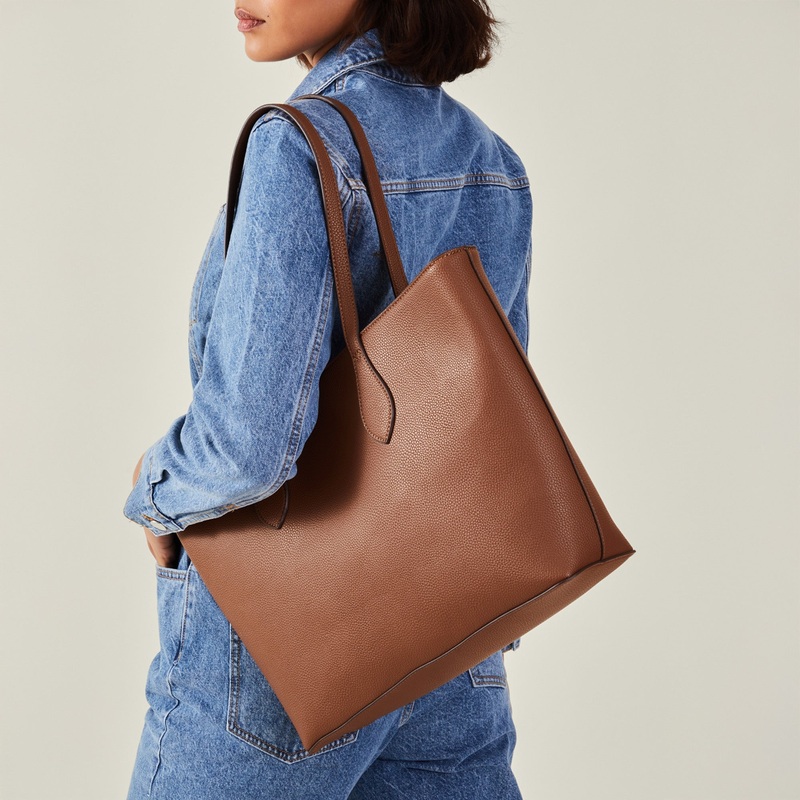 Brown Laptop Tote Bag