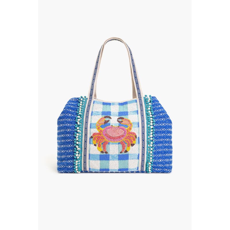 Crab It Beaded Tote