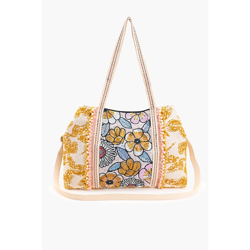 Daisy Daydream Embellished Tote