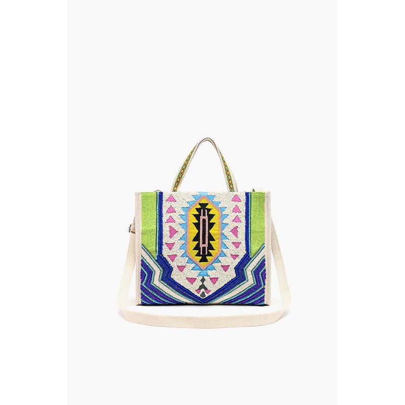 Embellished Shopper Satchel-Southwest