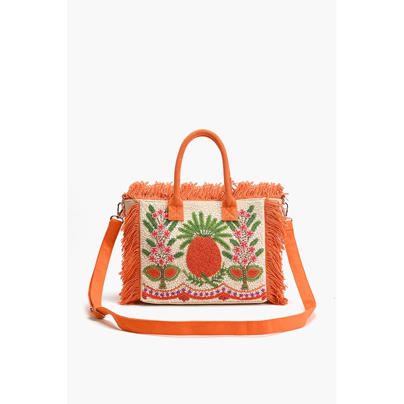 Fringe Fiesta Pineapple Mini Tote