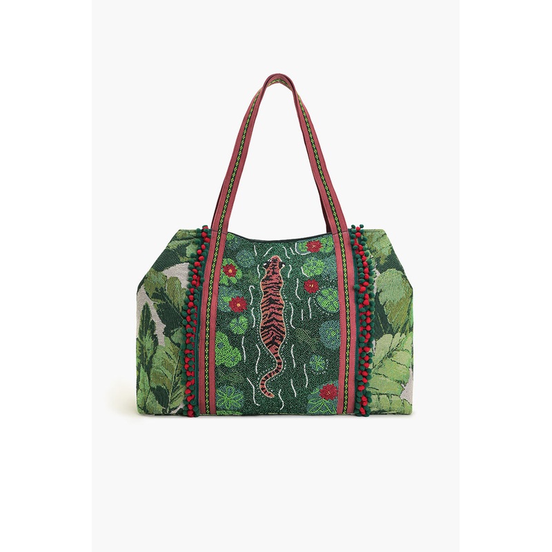 Into The Wild Beaded Tote