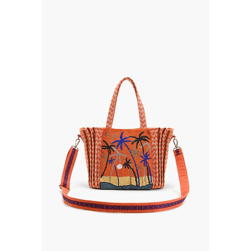 Miami Moonlit Palms Tote