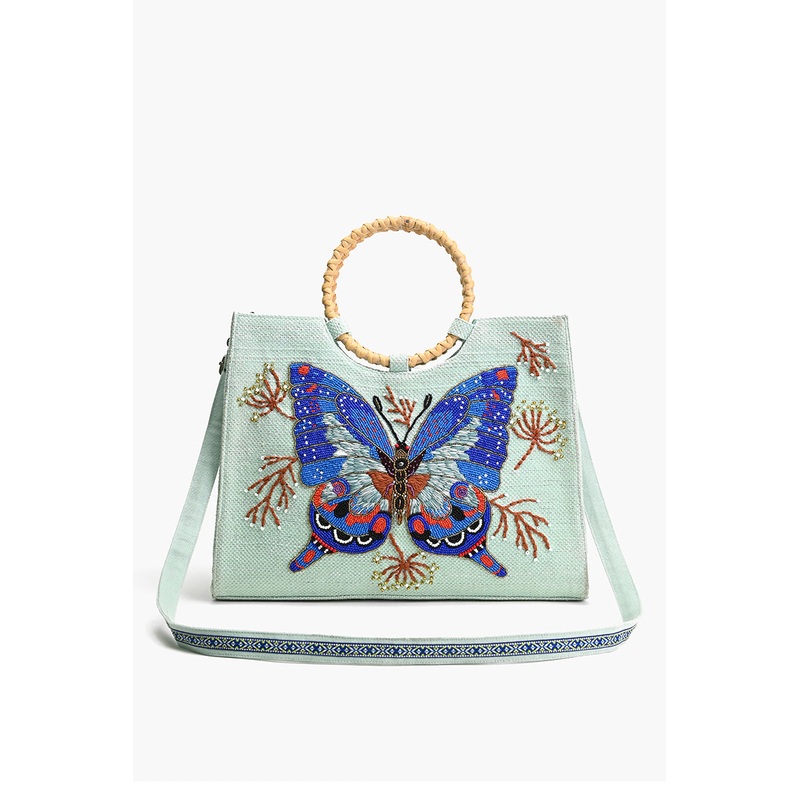 Periwinkle Blue Butterfly Tote