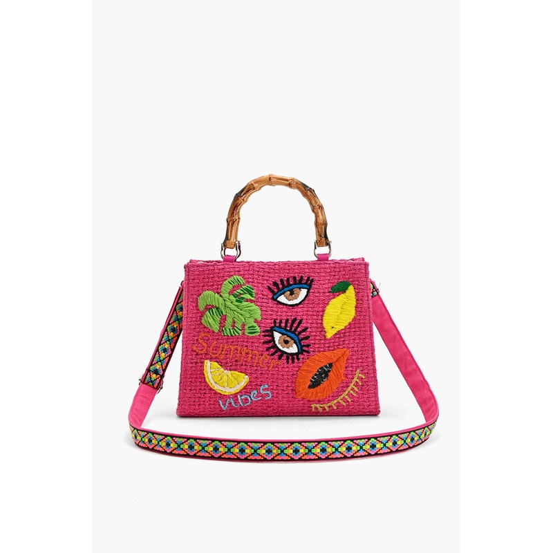 Pink Bliss Fruitful Charm Top Handle Tote