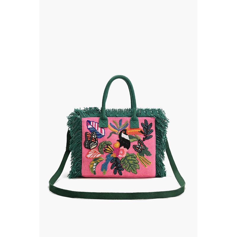Pink Flutter Oasis Mini Tote