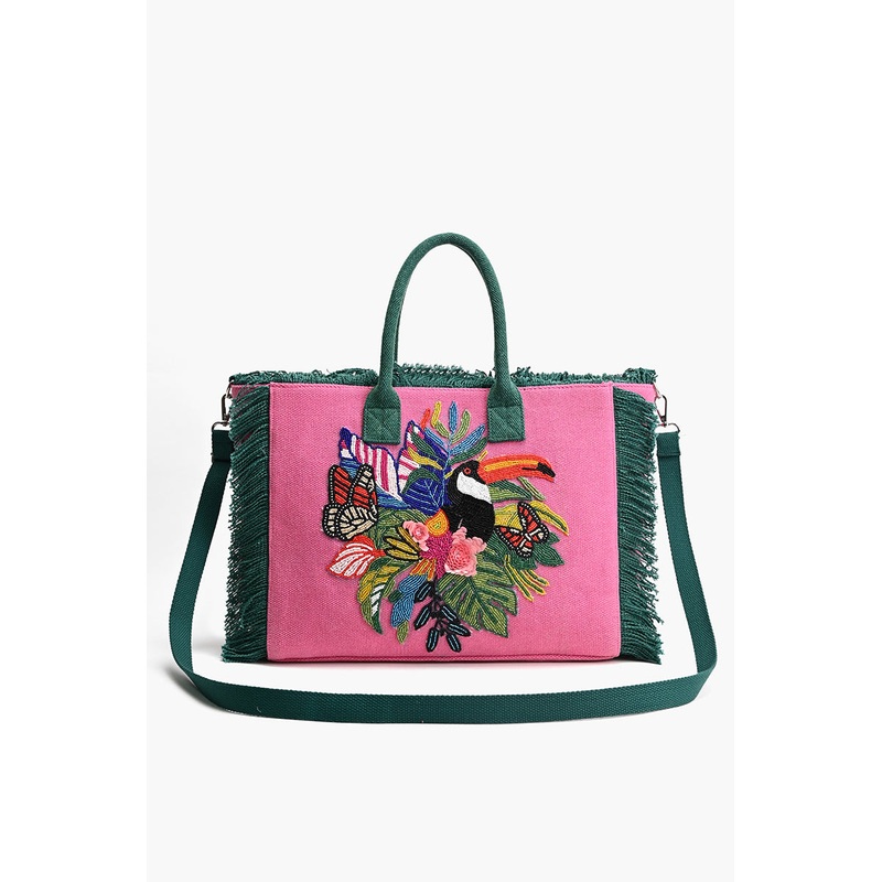 Pink Flutter Oasis Tote