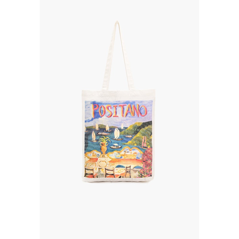 Positano Canvas Tote Bag