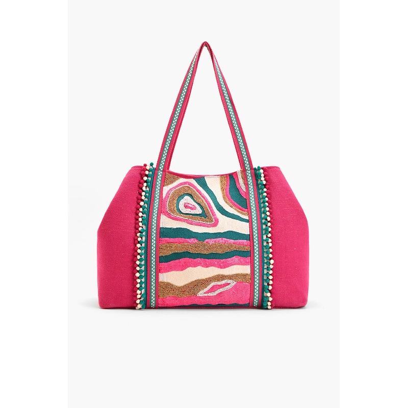 Rock n roll Embellished tote