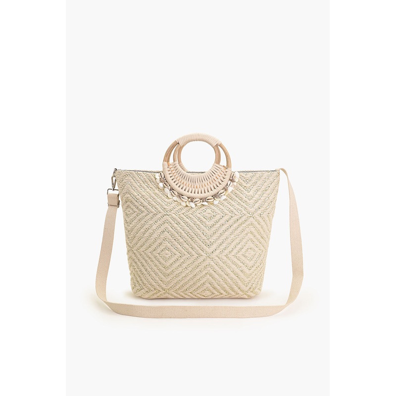 Shell Lurex Tote