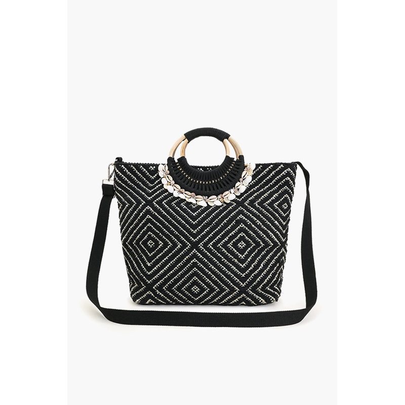 Shell Midnight Lurex Tote