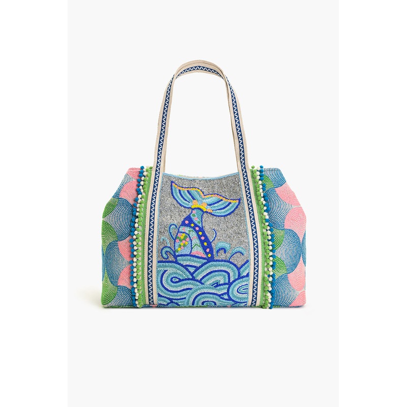The Little Mermaid Beaded Tote