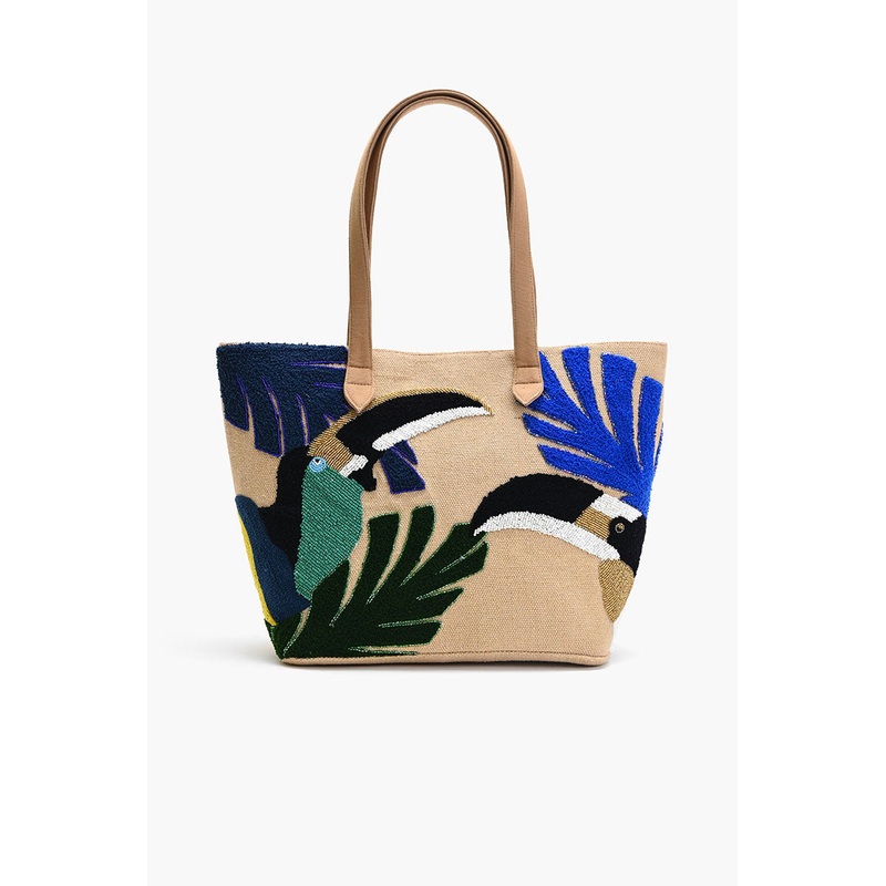 Toucan Embellished Tote