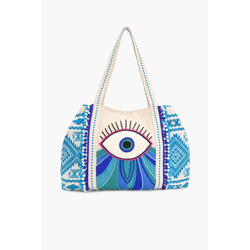 Wanderlust Evil Eye Tote