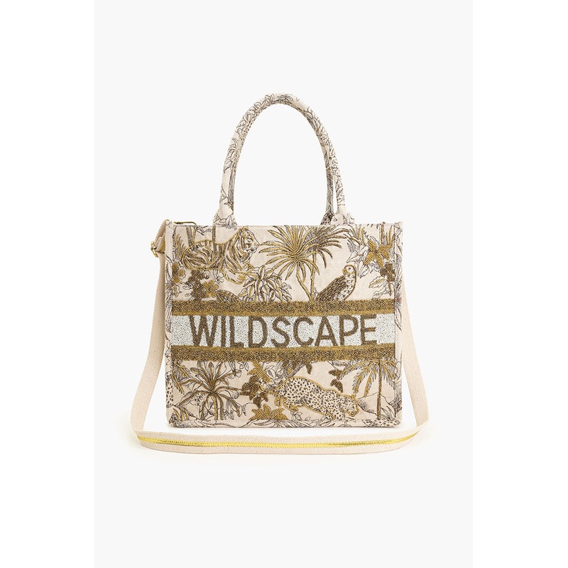 Wildscape Embellished Tote