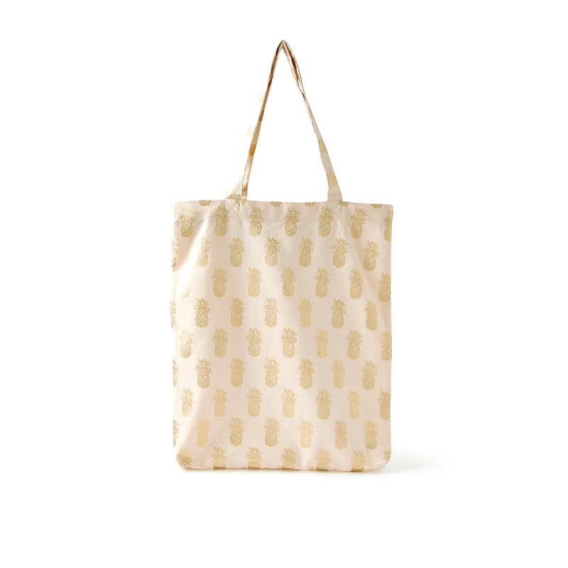 Accessorize London Women's Cotton Cream Printed Shopper Bag