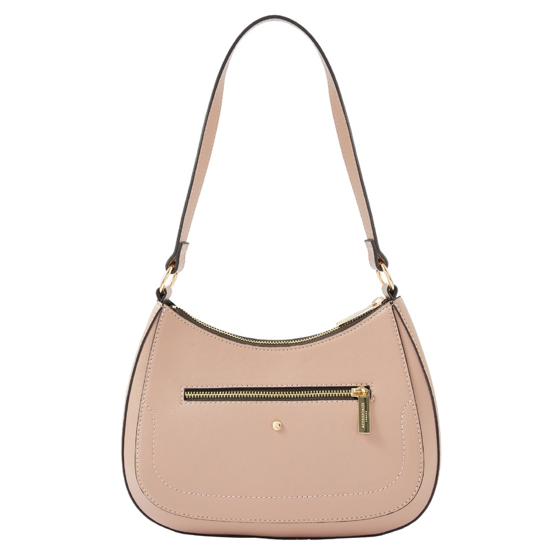 Accessorize London women's Pink Jenna Shoulder Zip Bag