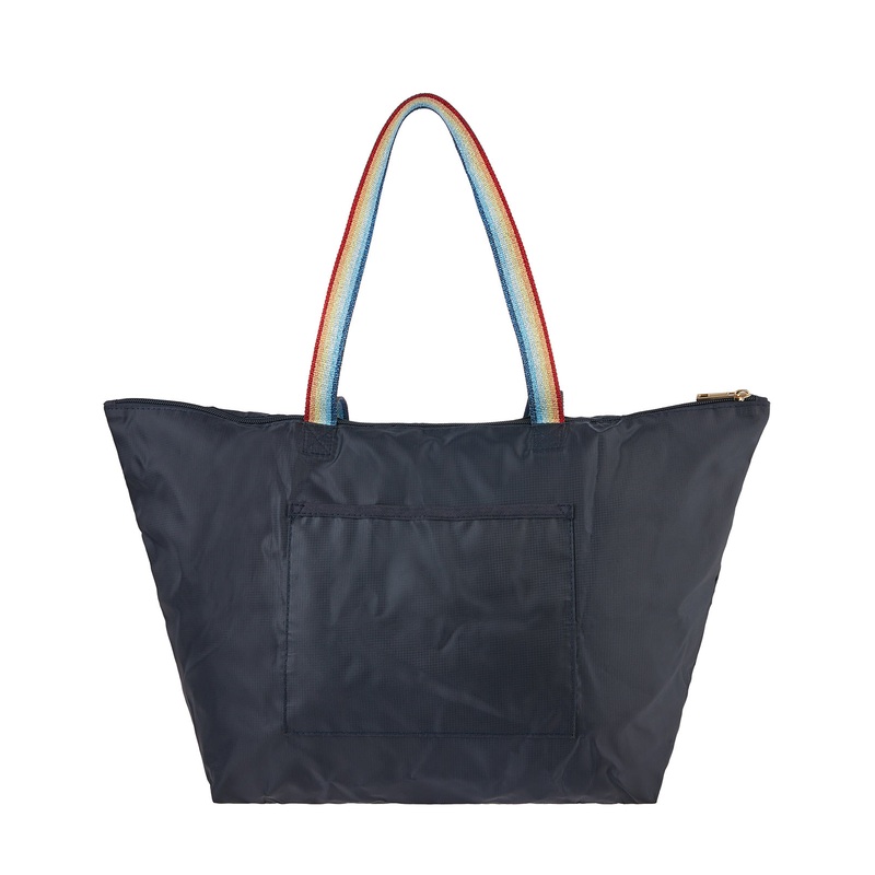 Accessorize London Women's Rainbow Packable Shopper Tote Bag