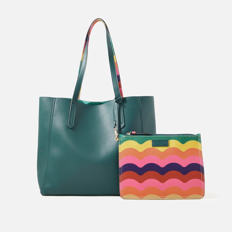 Accessorize London Women's Reversible Rainbow Tote