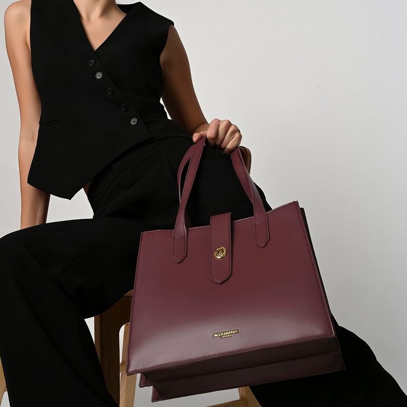 Maroon Celest Work Tote