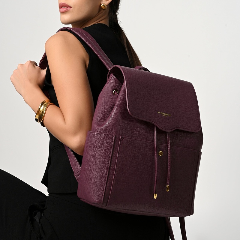Maroon Iris Backpack