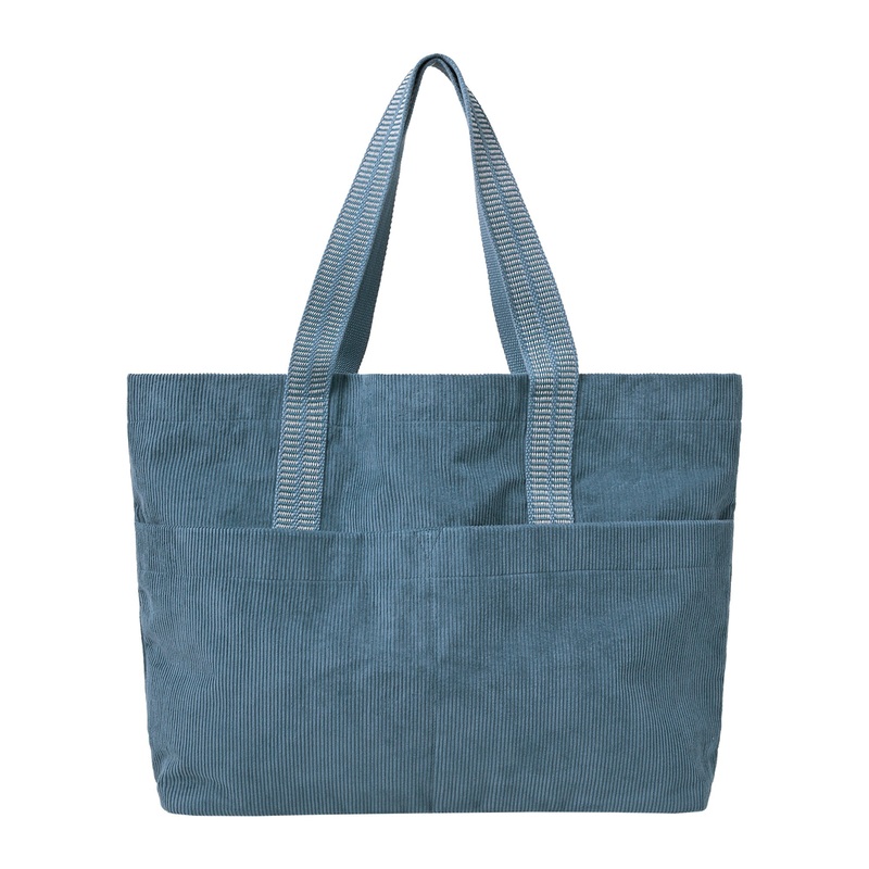 Accessorize London Women's Blue Large Cord Shopper Bag
