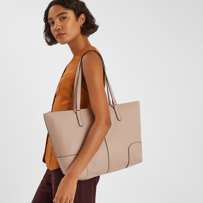 Pink Plain Tote Bag