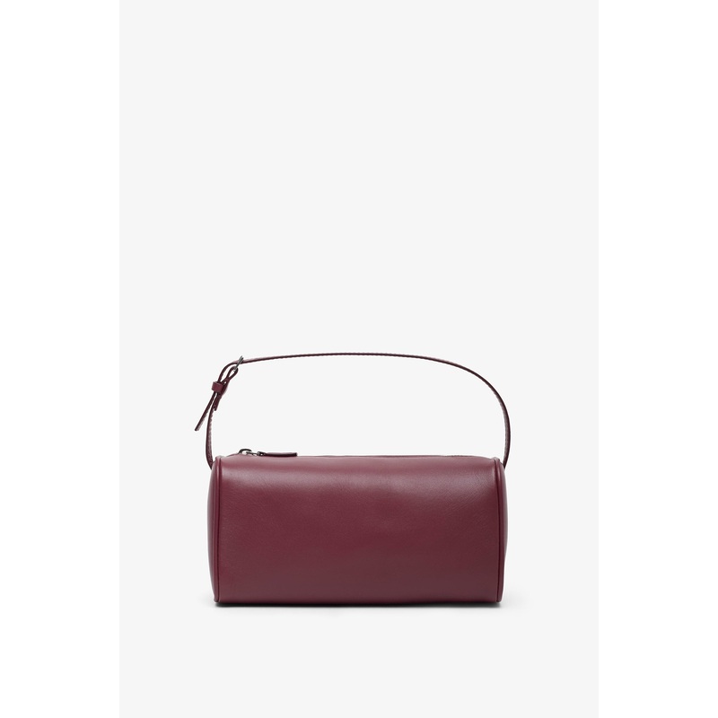 90'S burgundy leather bag