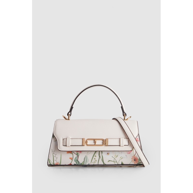 Floral Top Handle Bag